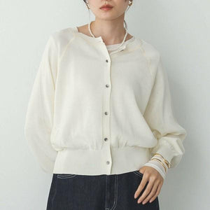 2wayコットンカーディガン