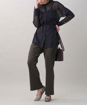 リブテレコパンツ