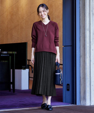 ラグランニットトップス