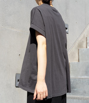 【接触冷感】フレンチスリーブチュニックカットソー