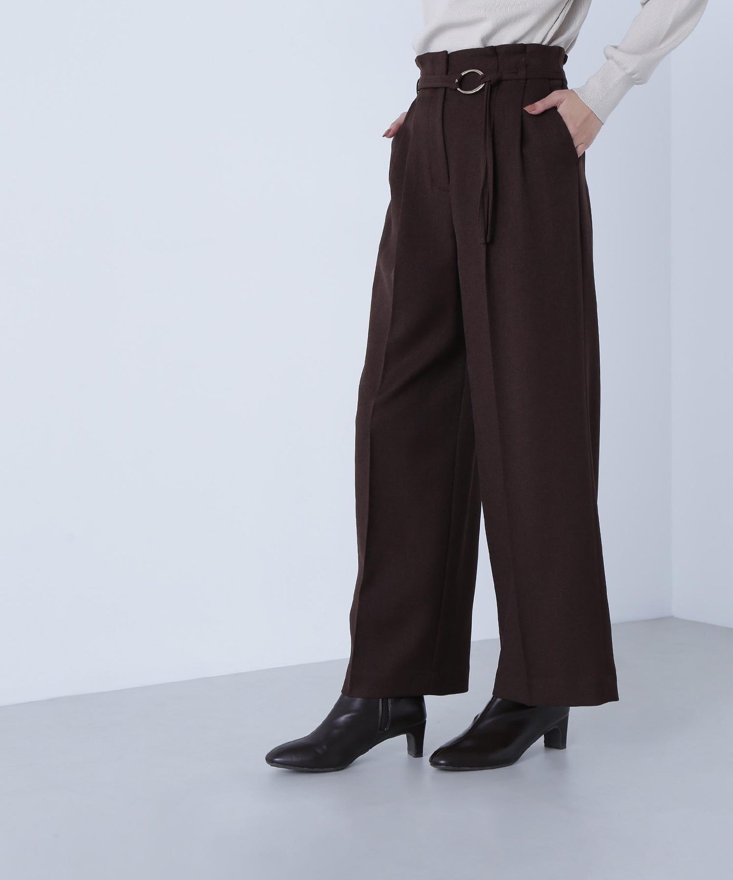 ダブルベルトワイドパンツII