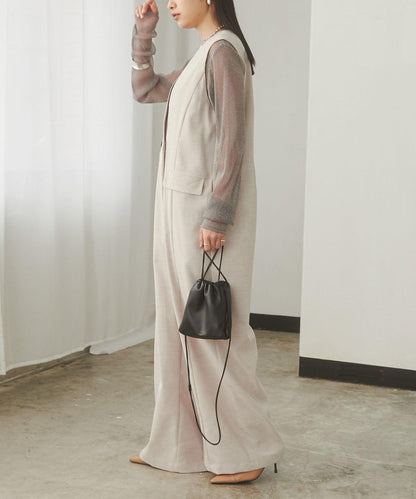 ダブルボタンジレオールインワン