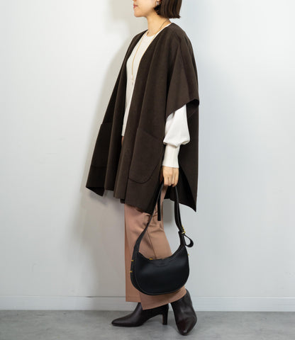 ニットパイル着流しアウター