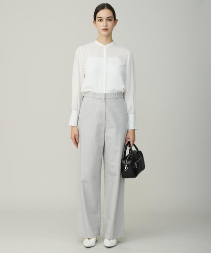 セルロースシルクビエラ ボウタイ付きブラウス