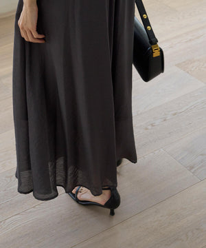 ヴィンテージシアー ギャザーワイドパンツ