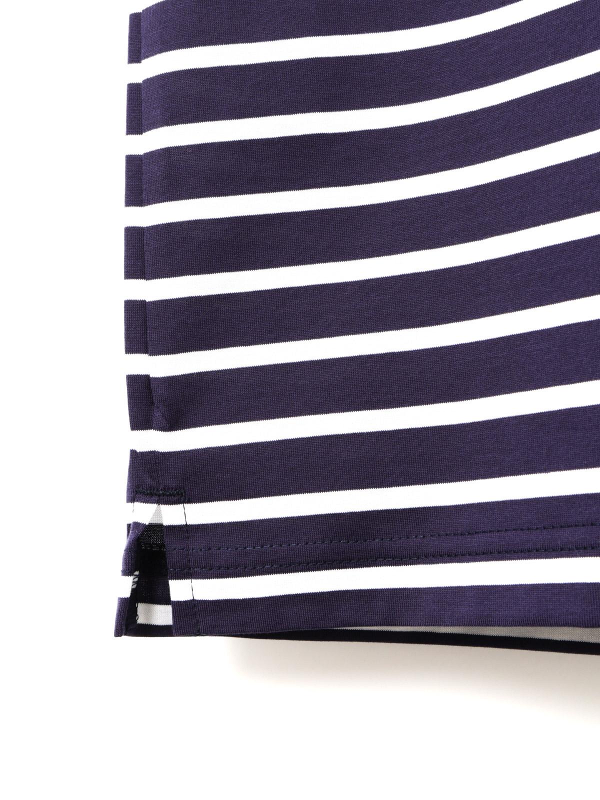 MidiUmi ボーダーワイドプルオーバー