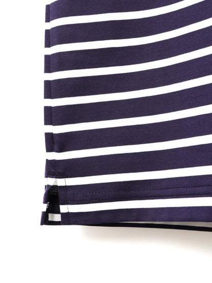 MidiUmi ボーダーワイドプルオーバー