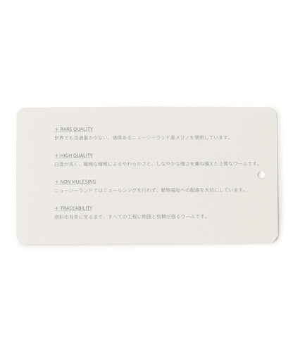 カシミヤブレンド クルーネックニット