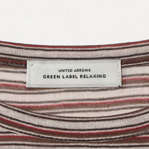 シアー マルチボーダー ロングスリーブ Tシャツ