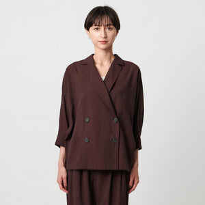 シアー ドルマン ブラウス ジャケット ウォッシャブル