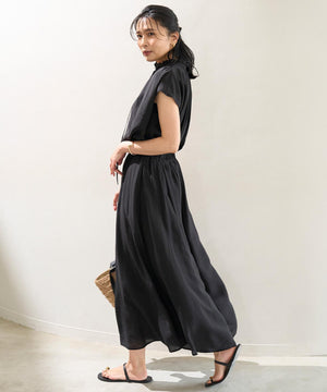 ヴィンテージシアー ギャザーワイドパンツ