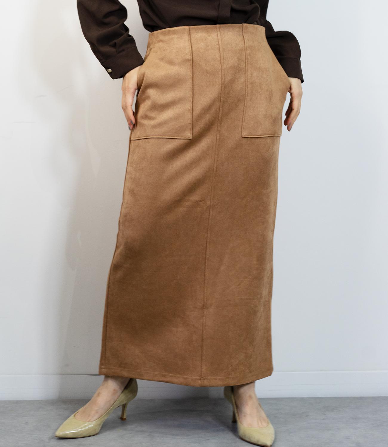 マシュマロスウェードタイトスカート