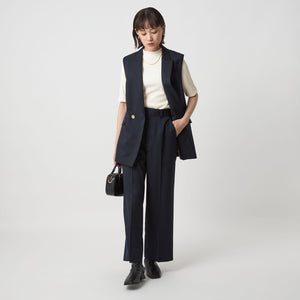 ニットライク モックネック カットソー