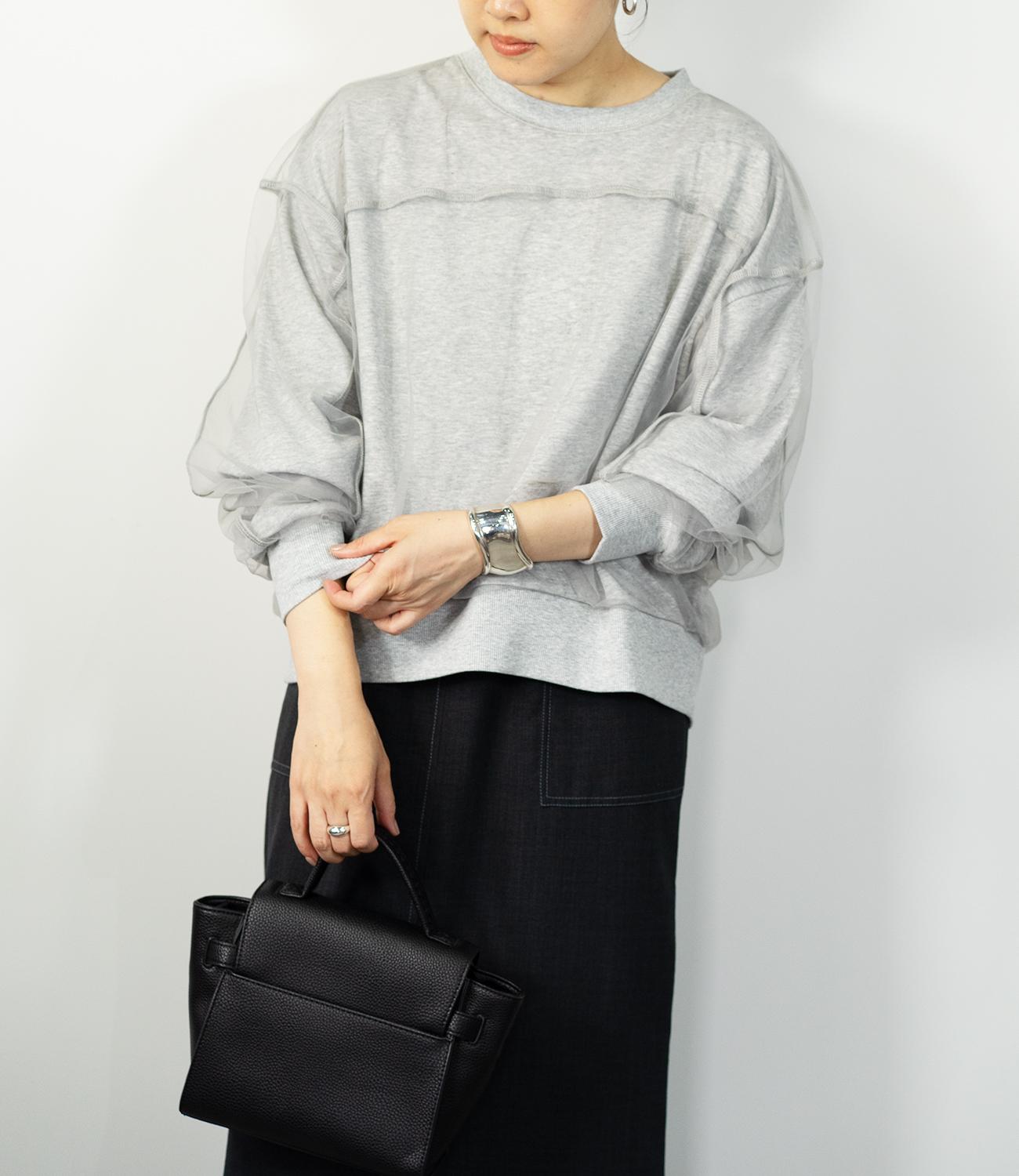 チュールレイヤードカットソー