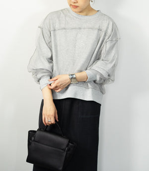 チュールレイヤードカットソー