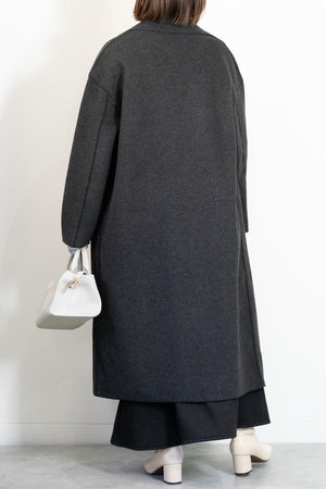 ニットパイルチェスターコート