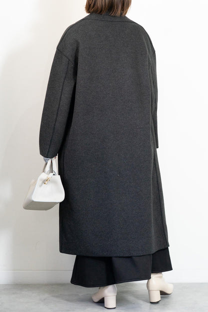 ニットパイルチェスターコート