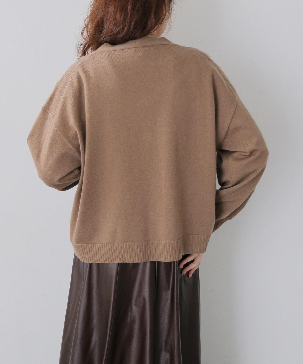 メッセージ刺繍カーディガン