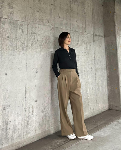 ポロニットリブプルオーバー