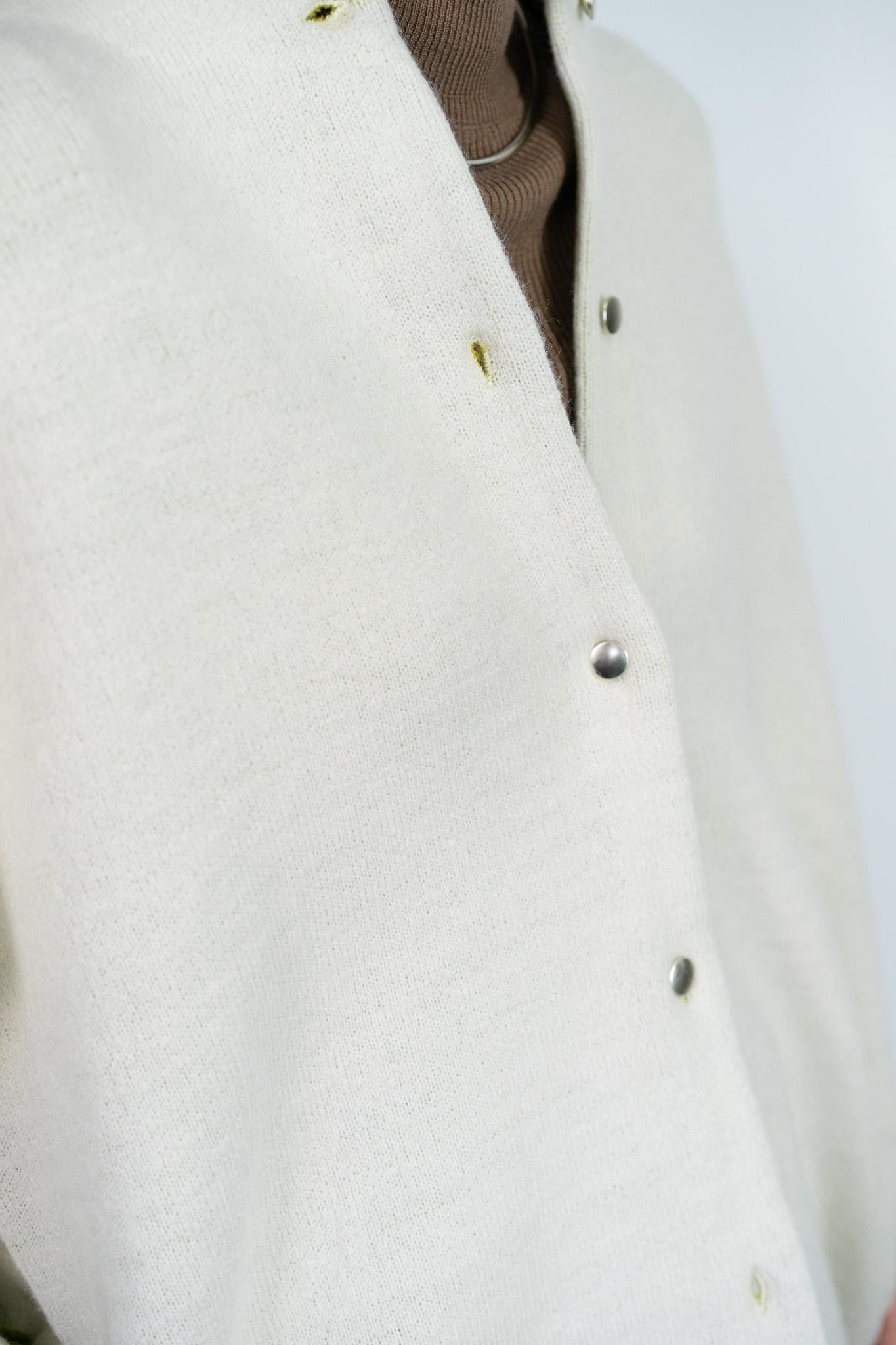 バイカラーミドルコーディガン