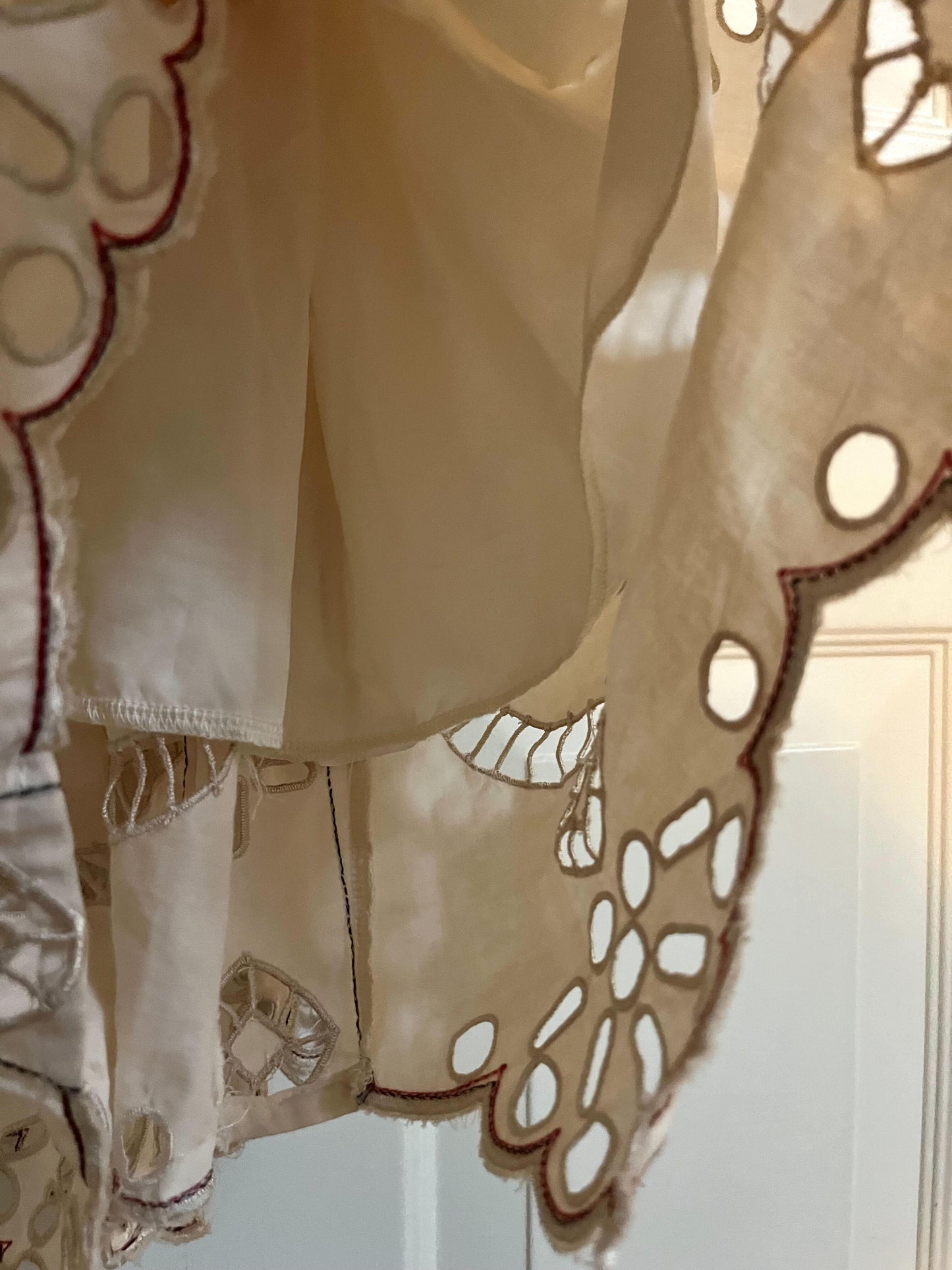 クルーエル刺繍ボヘミアンワンピース