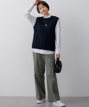 スラブツイルストレッチ ベイカーパンツ