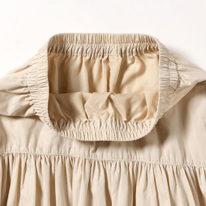 【百田夏菜子さん着用】【洗える】ツイル ギャザー スカート（S〜M）