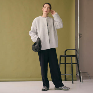 ブークレ ノーカラーブルゾン