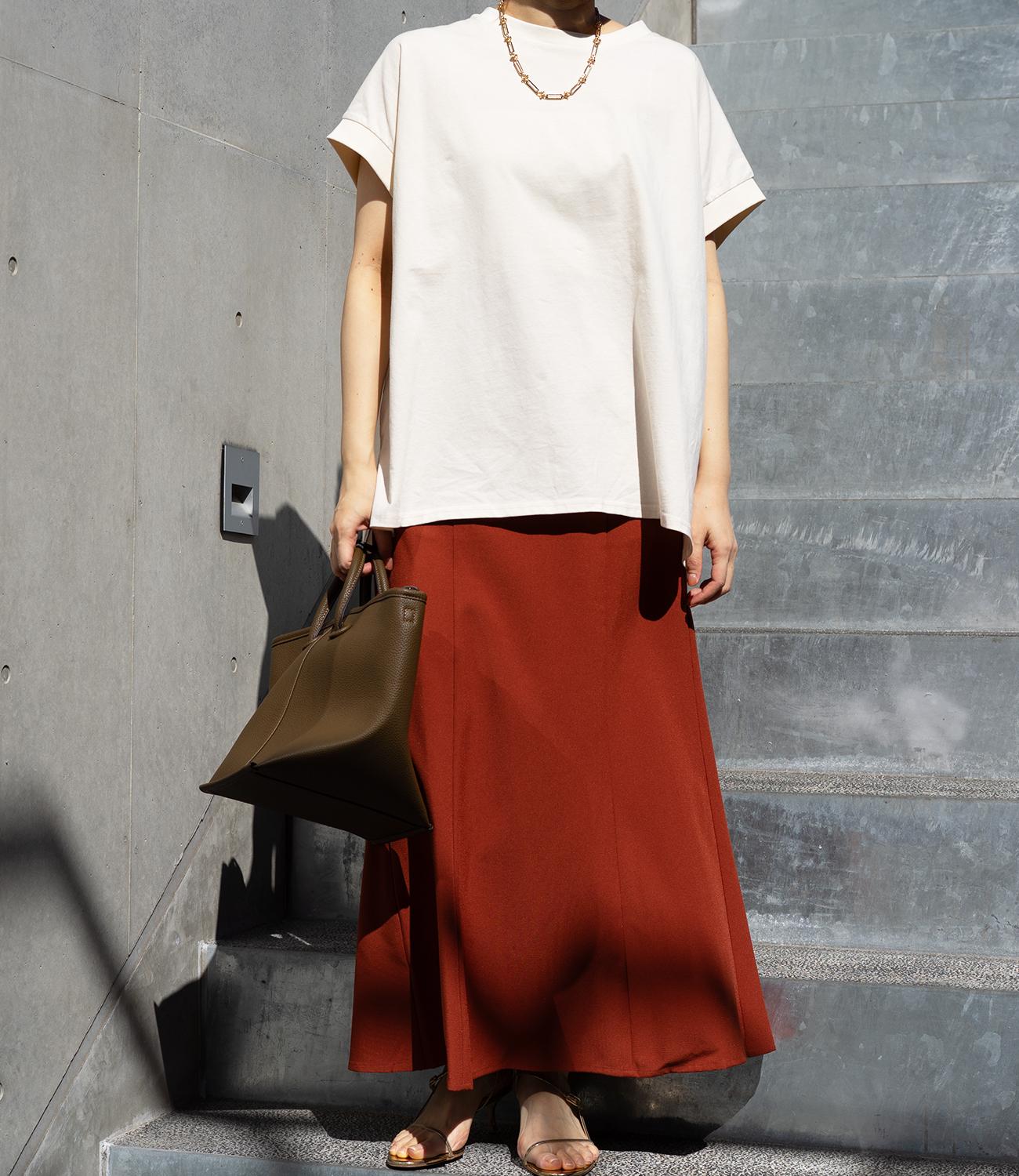 【接触冷感】フレンチスリーブチュニックカットソー