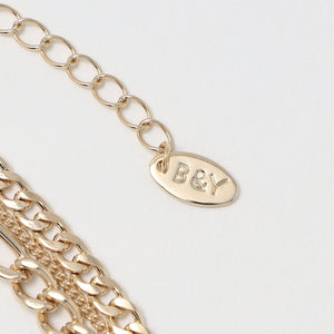 ミックスチェーン コインネックレス-3WAY-