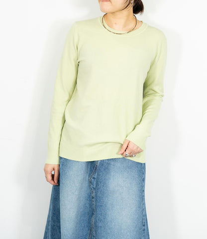 ソフトタッチクルーネックニット