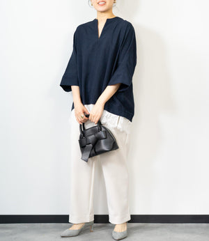 レースドッキングスキッパーブラウス