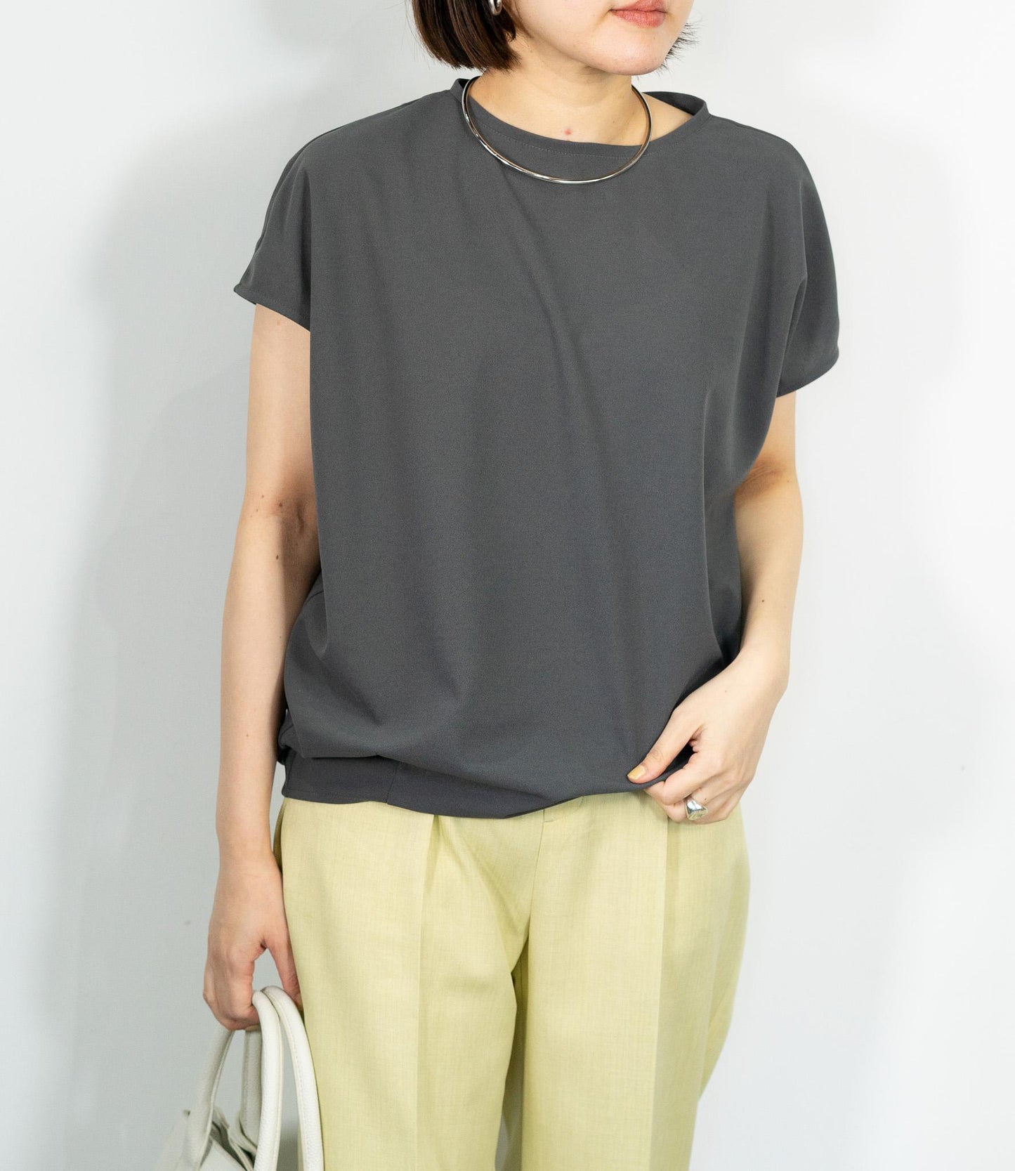 【10万人の正解シリーズ】コクーンシルエットボートネックカットソー