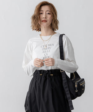 レタープリント ロンTEE