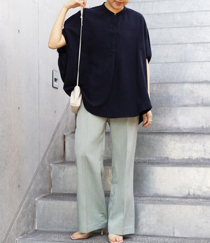 タンブラーブッチャーコクーンブラウス