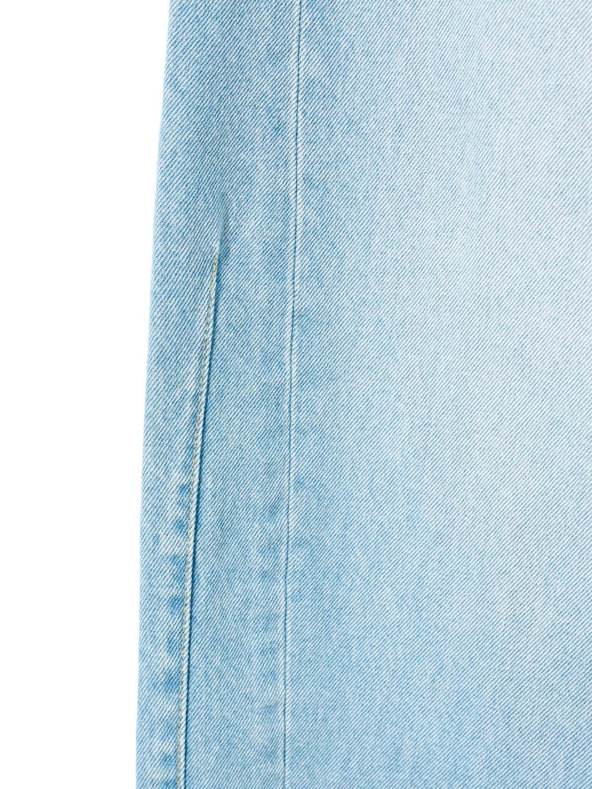 MIDIUMISOLID for Ladies バレルレッグワイドデニム