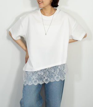 レースドッキングTシャツ