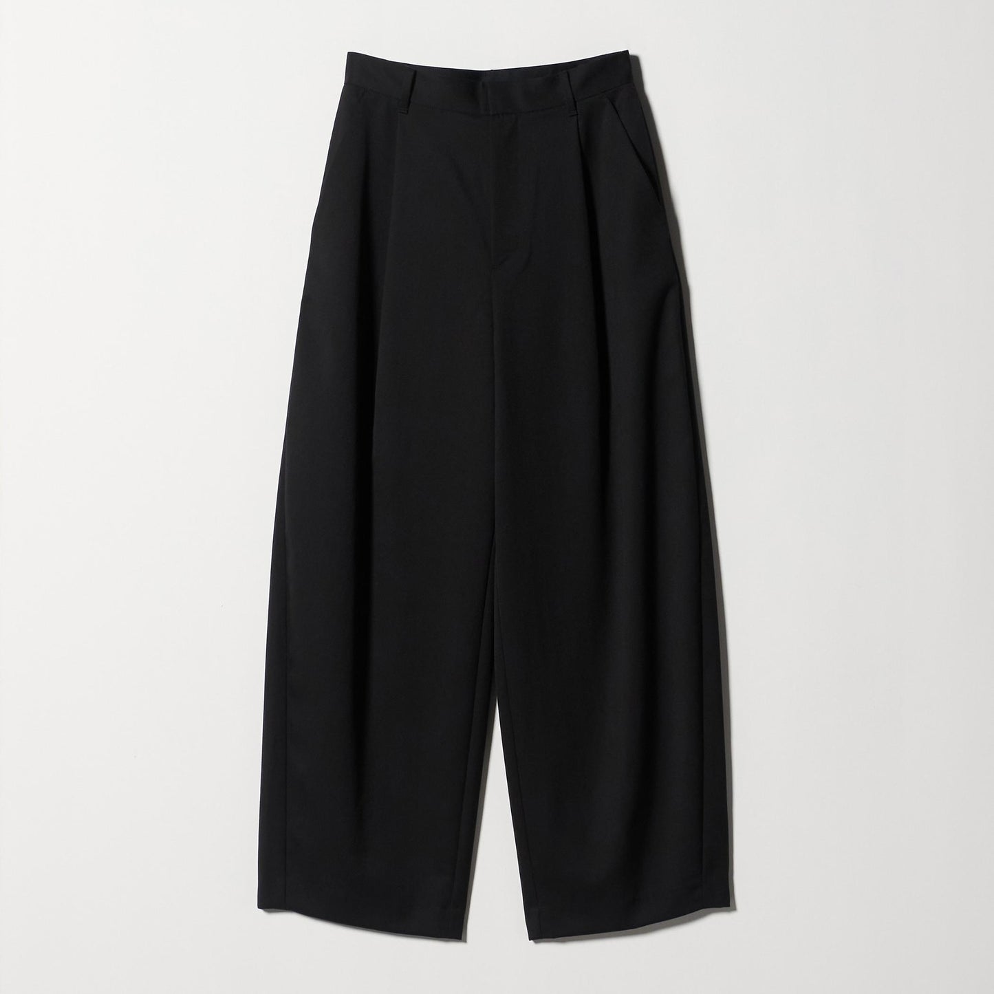 毛ポリエステル カーブパンツ ウォッシャブル