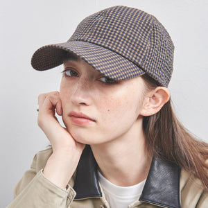 ギンガムチェック キャップ UV