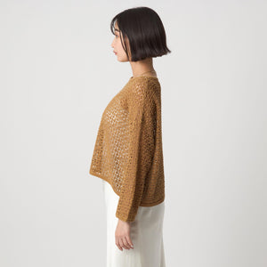 メッシュ ニット プルオーバー ウォッシャブル