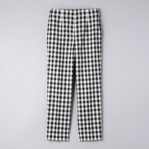 シャイニー ギンガムチェック パンツ