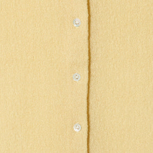 ウールナイロン クルーネックハーフスリーブカーディガン