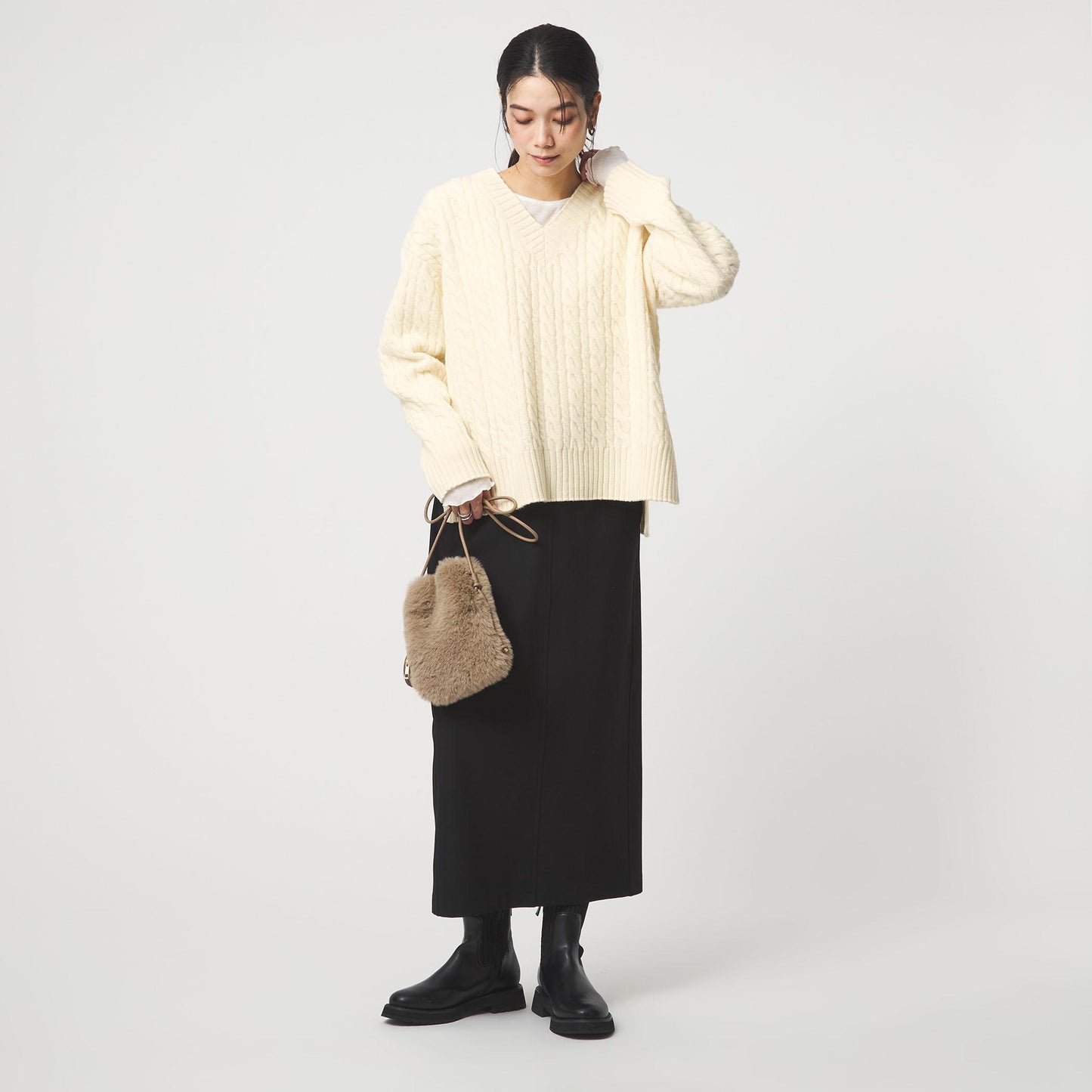 ゴールバーン Vネック ニット プルオーバー