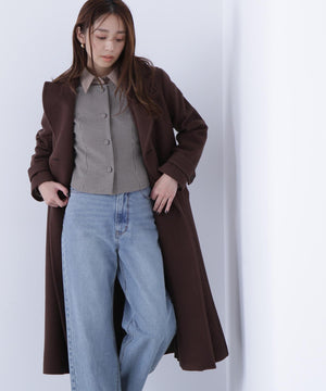 ビッグカラーダブルチェスターコート