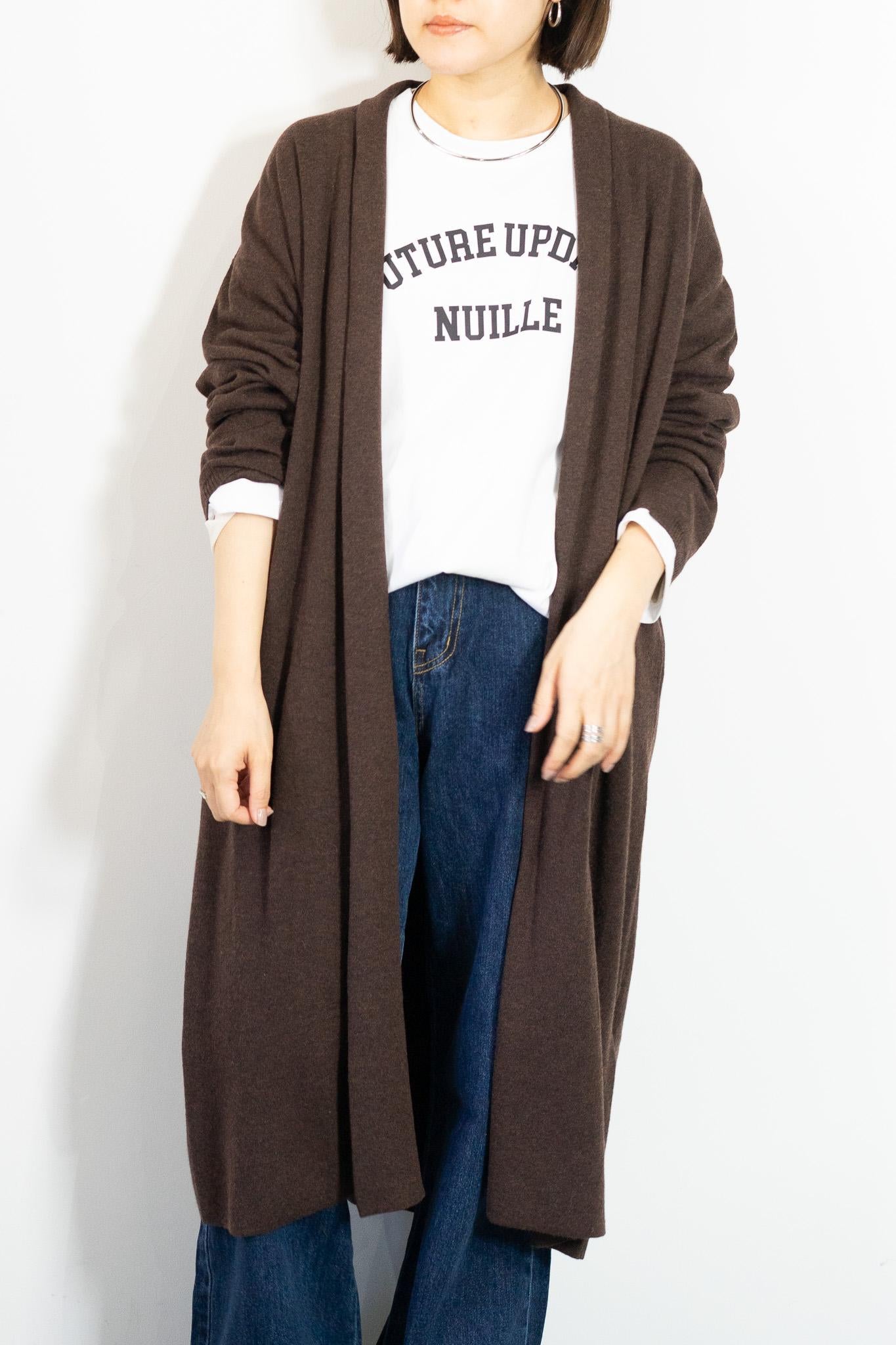 着流しニットコーディガン