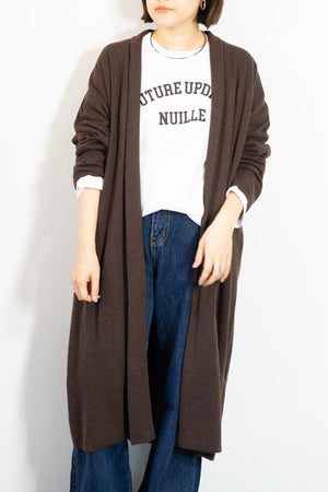 着流しニットコーディガン