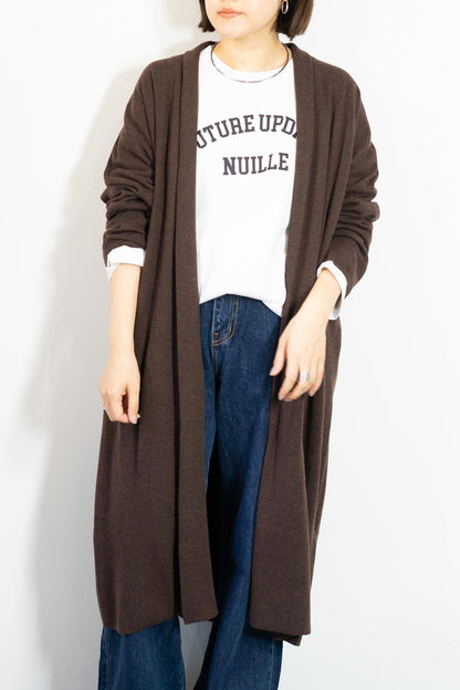 着流しニットコーディガン