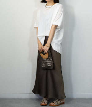 接触冷感オーバーカットソー