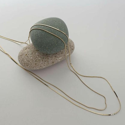 シャープダブルロングネックレス