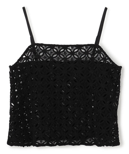 ラッセルレース キャミレイヤード Tシャツ